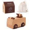 Wooden Engineering Vehicle Toy Set (11 Pieces)