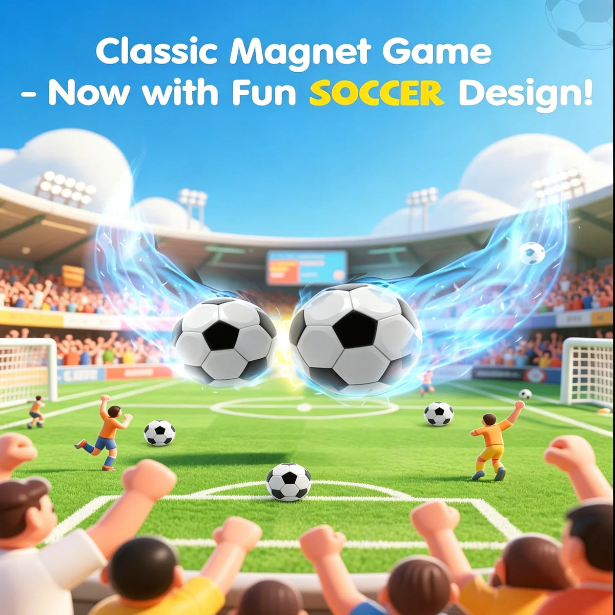 Magnetic Football Game Set with 20 Balls – Portable Strategy Board Game for Kids & Adults