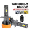 RGB Remote Control LED Headlight Bulbs with Tri-Color Modes