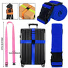 Secure Adjustable Luggage Strap with Combination Lock