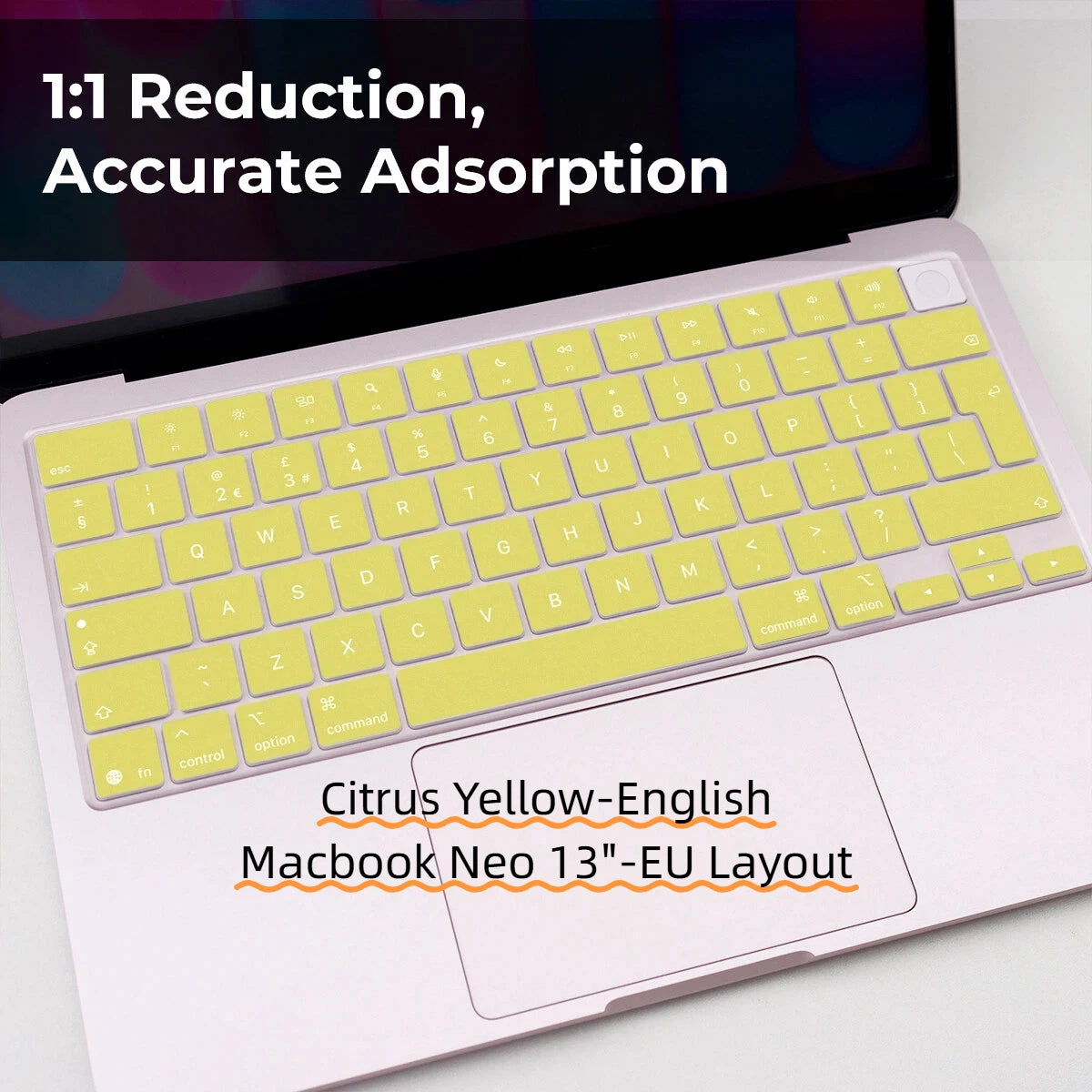 Silicone Keyboard Cover for MacBook Neo 13-inch (2026, EU Layout)
