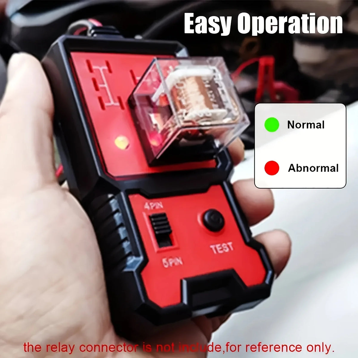 Universal Automotive Relay Tester with Battery Clamp
