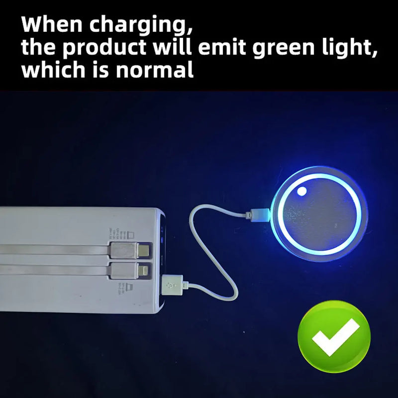 Rechargeable LED Car Cup Holder Coasters
