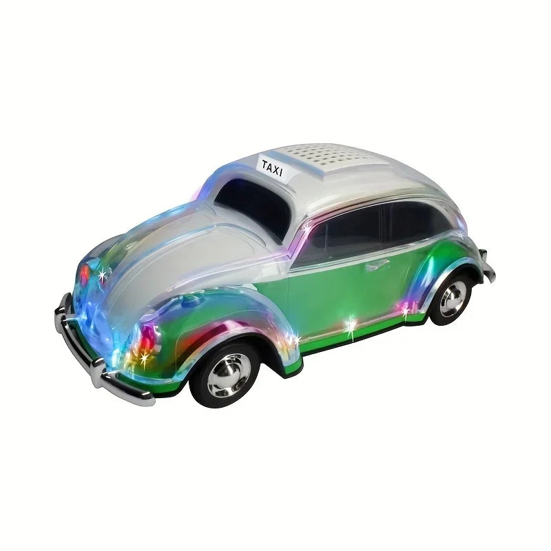 Car-Shaped Portable Bluetooth Speaker with LED Lights
