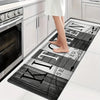 Washable Non-Slip Kitchen Runner Mat for Home Entryway and Laundry