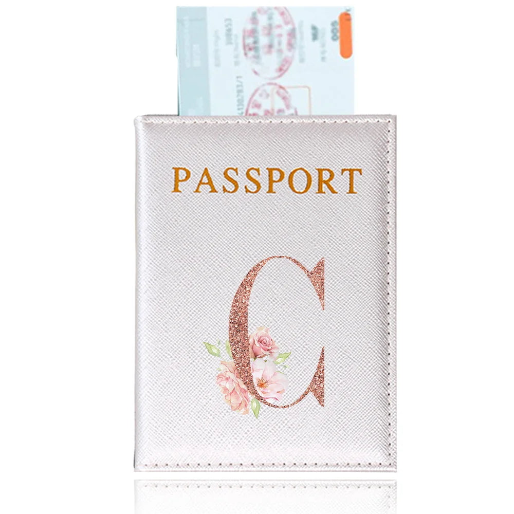 Elegant Rose Gold Passport Cover
