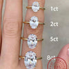 Oval Zircon Sterling Silver Ring