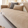 Plush Waterproof Chenille Sofa Cover with Non-Slip Backing