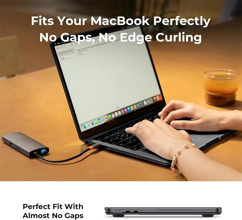 Clear Hard Shell Laptop Case for MacBook Air and Pro