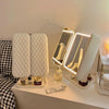 Tri-Fold LED Lighted Makeup Mirror with 3x/2x/1x Magnification