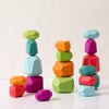 Wooden Rainbow Stacking Stones – Montessori Balancing Blocks for Kids