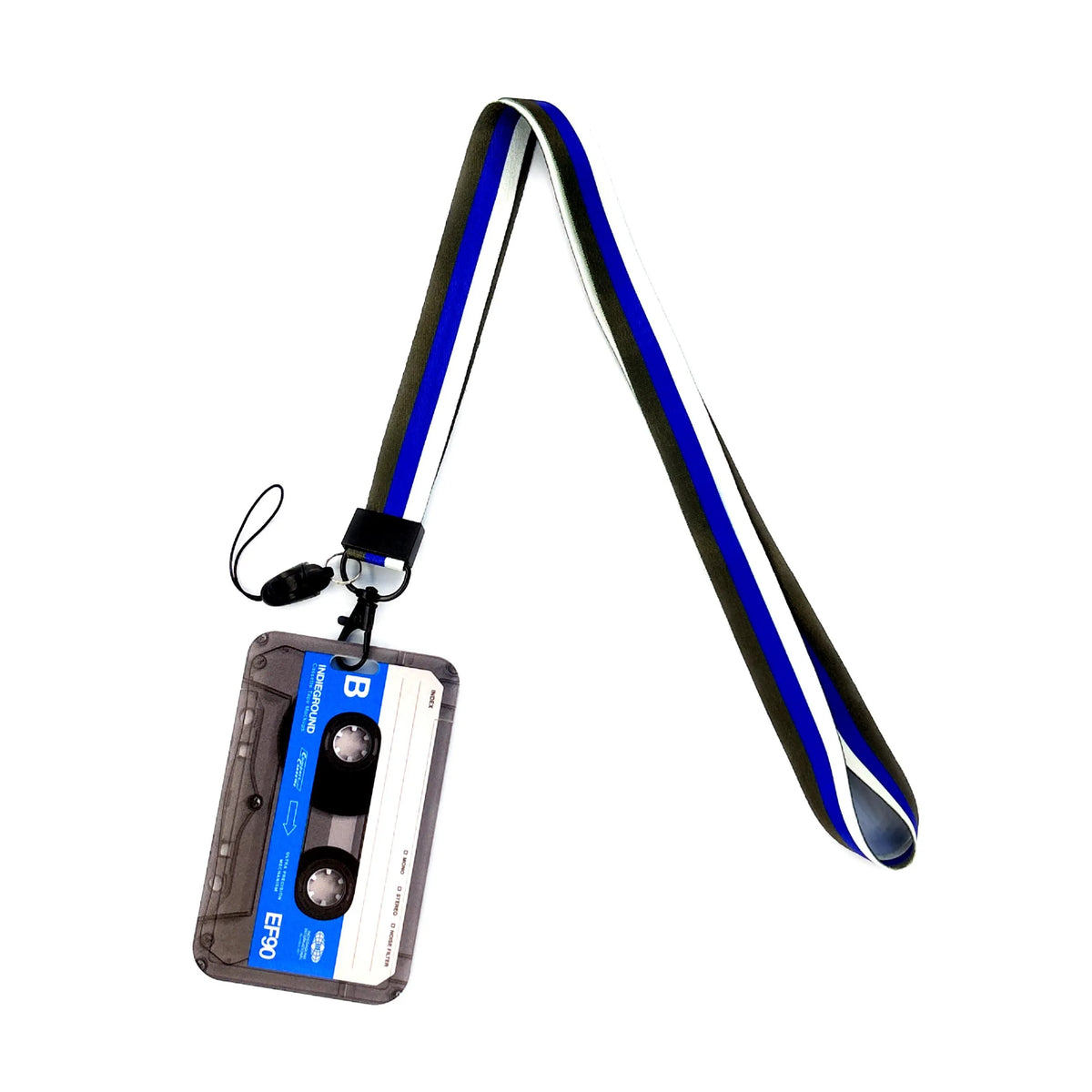 Retro Tape Design Lanyard with Card Holder
