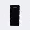 Black high-density foam kneeling pad with a handle for gardening, yoga, and work