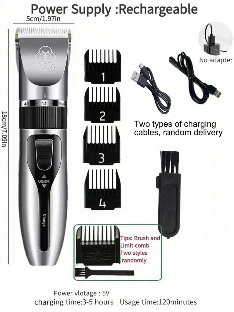 Quiet Rechargeable Pet Hair Trimmer