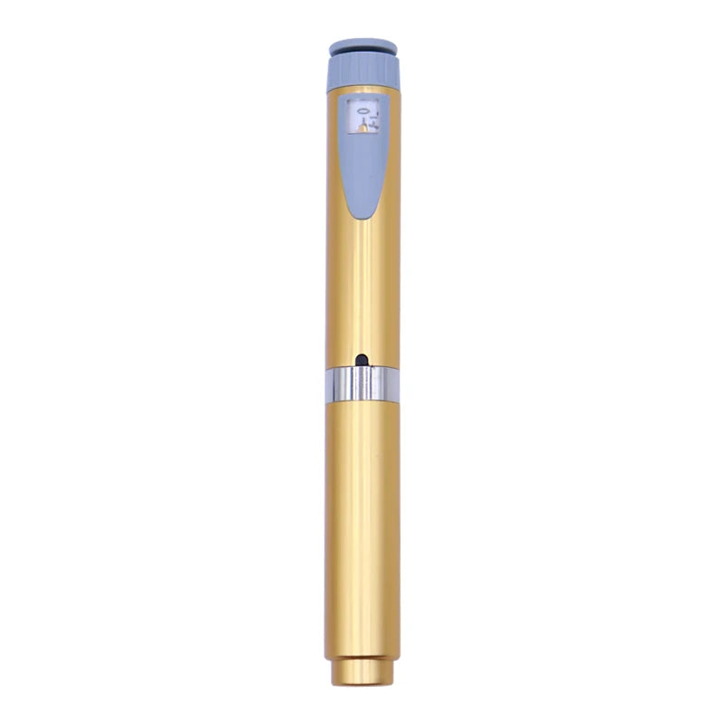 Reusable Metal Injection Pen - Adjustable Dosage 0-60 IU with Carrying Case