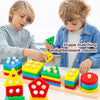 Montessori Shape Sorting Stacking Toy for Toddlers