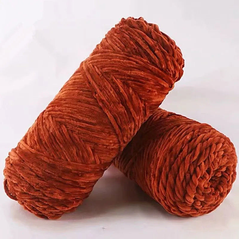 Soft Chenille Yarn for Knitting and Crochet