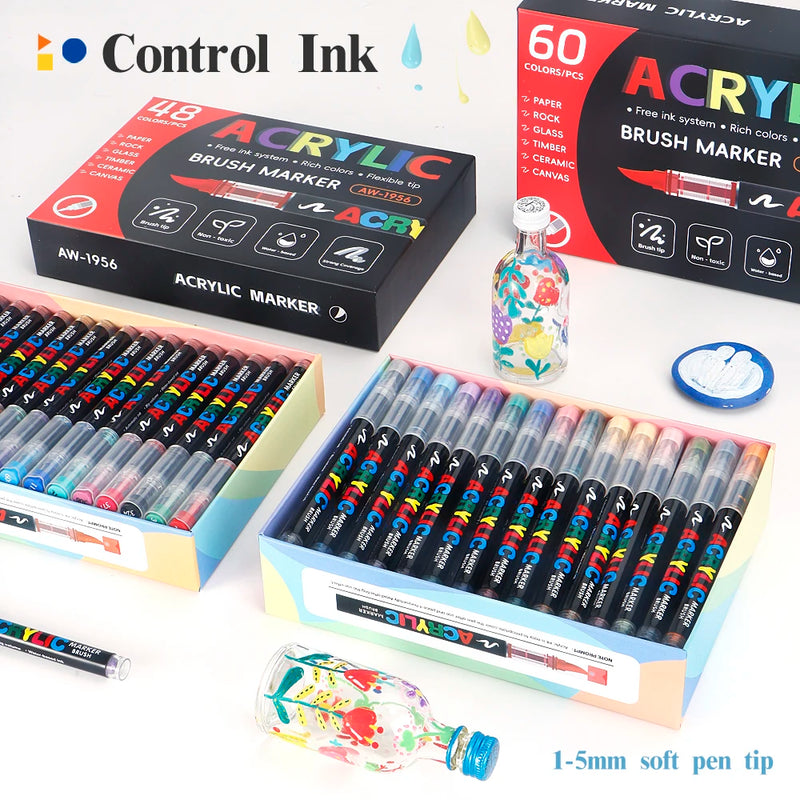 168-Color Acrylic Paint Marker Set