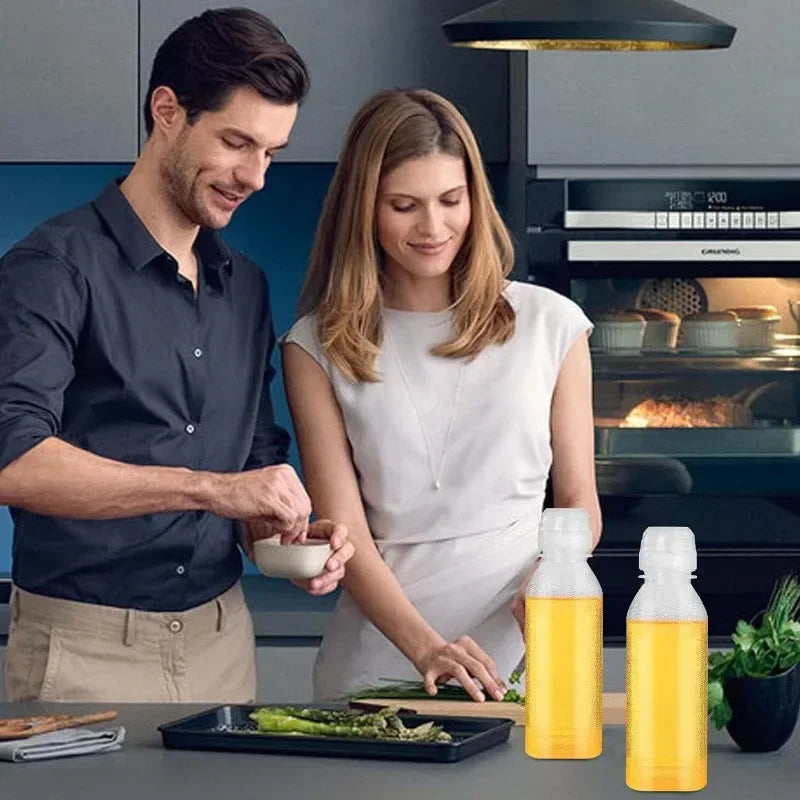 Plastic Squeeze Bottle for Oil, Salad Dressing & BBQ Sauce