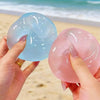 Blue Coconut Oil Moldable Squeeze Ball for Stress Relief