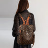 Women's Genuine Leather Backpack with Multiple Pockets