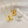 Personalized Initial Letter Necklace in Stainless Steel