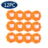 A set of twelve reusable laundry balls for pet hair and lint removal.