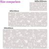 Large Cloud Pattern Desk Mat with Stitched Edges