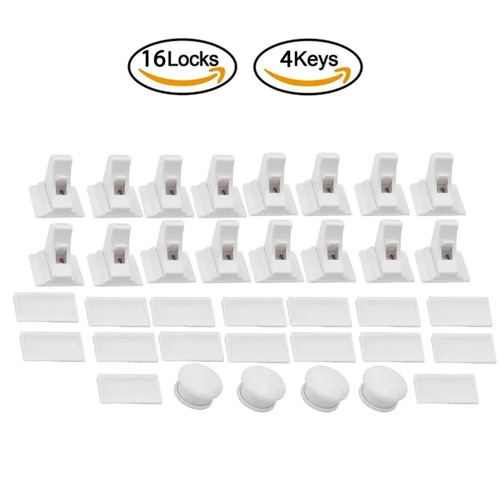 Magnetic Child Safety Cabinet Locks (Set of 2)