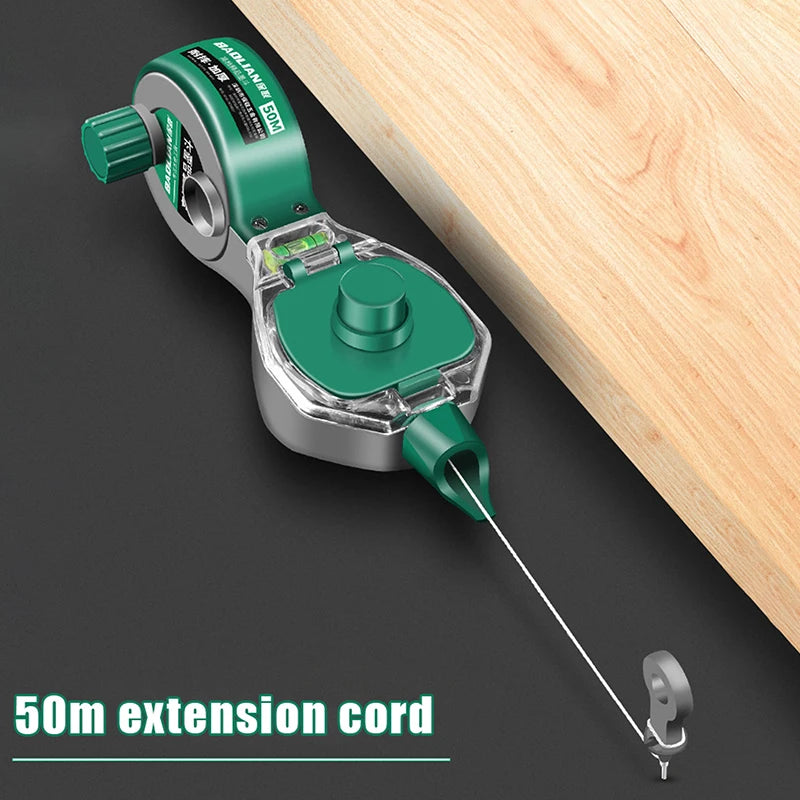 Professional Carpenter's Chalk Line Reel with 50m Line