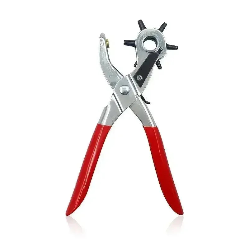 Rotary Leather Hole Punch Pliers - 6 Interchangeable Sizes