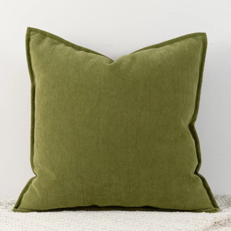 Soft Chenille Throw Pillow Covers – Nordic Solid Design for Couch & Bed