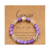 Zodiac Kristall-Armband mit Perlen