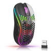 Ergonomic 6-Button Wireless Gaming Mouse with RGB Lighting