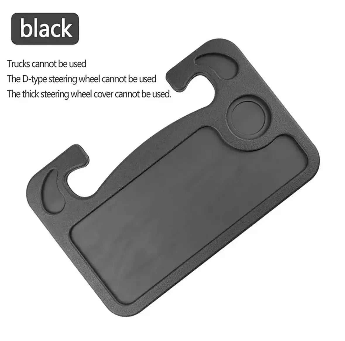 Portable Car Desk Mount for Steering Wheel - Laptop & Dining Tray