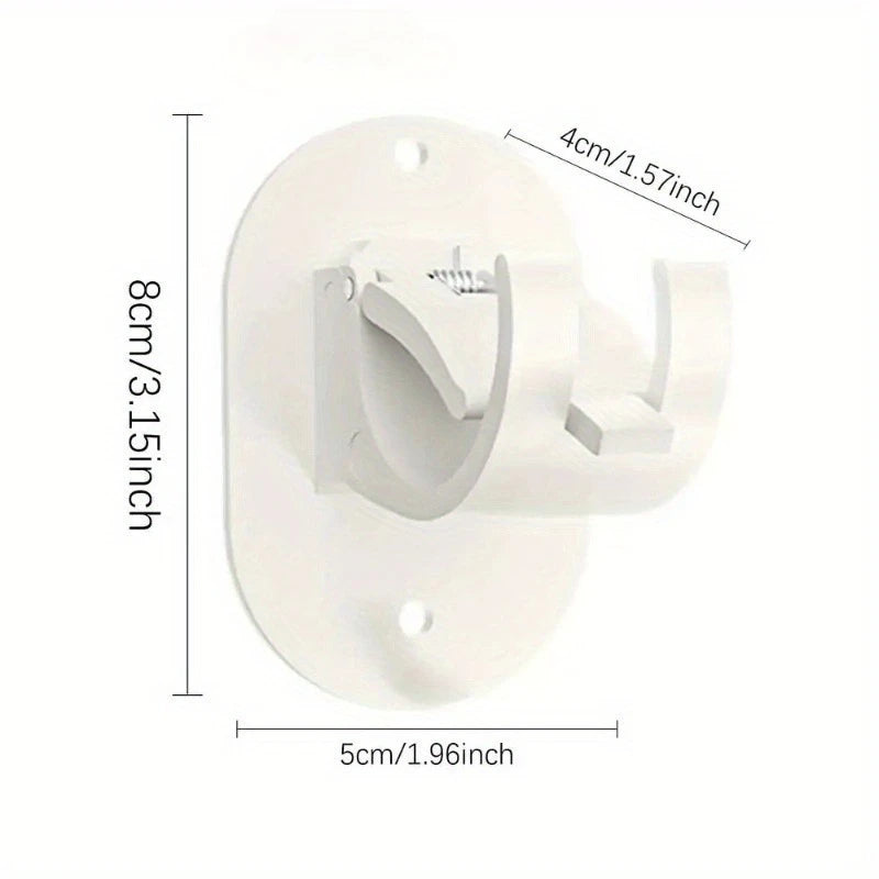 Self-Adhesive Curtain Rod Holders (Set of 2)