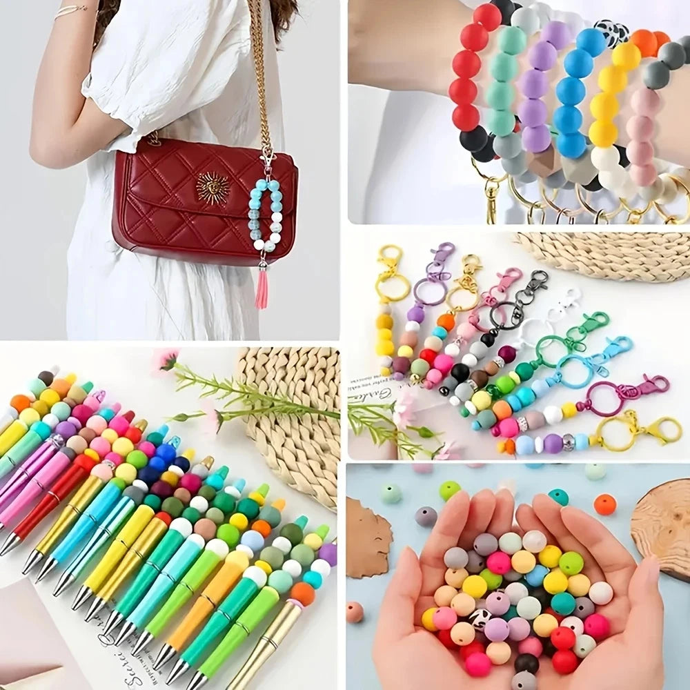 Soft Silicone Floral Beads for Jewelry Making
