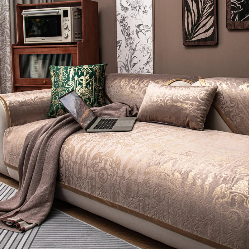 Luxury Anti-Slip Velvet Sofa Cover
