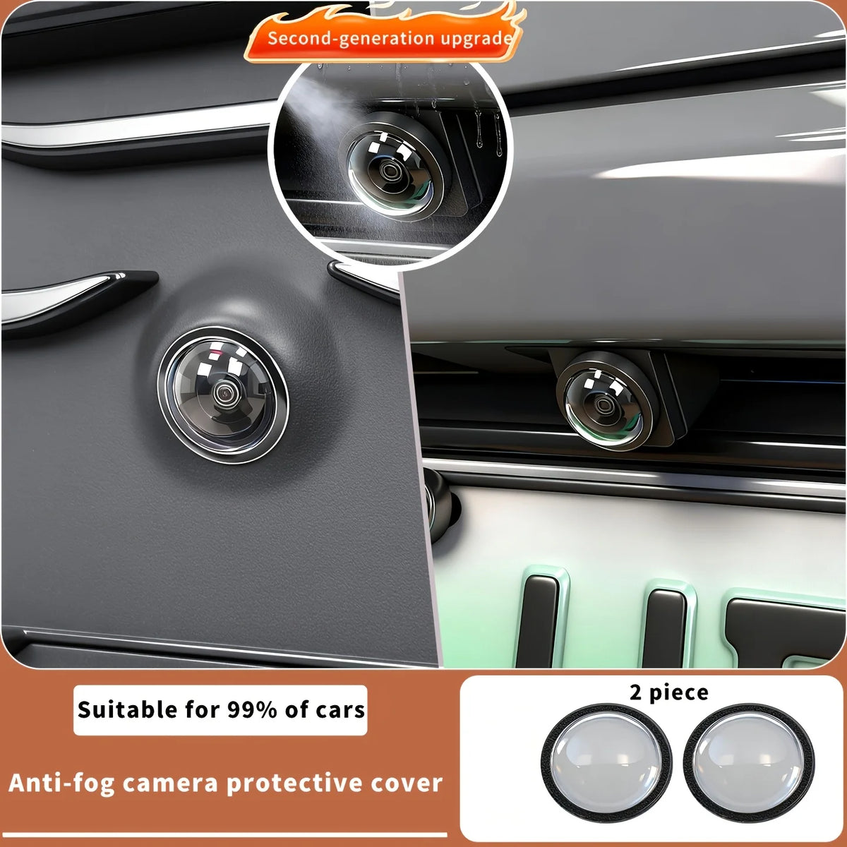 Universal 360° Car Camera Lens Protective Cover