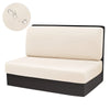 Stretchable RV Dinette Cushion Cover Set - 2 Piece Bench & Backrest Protector