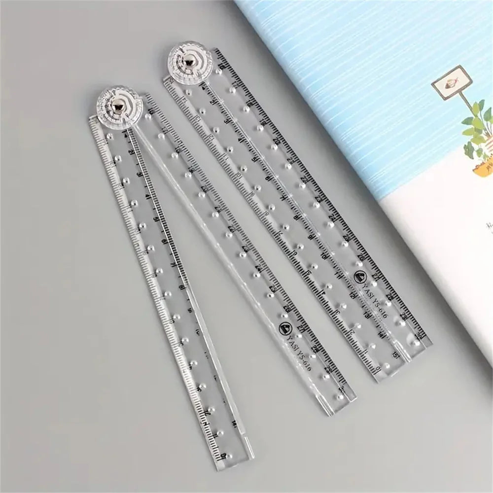 Folding Acrylic Ruler with Clear Markings