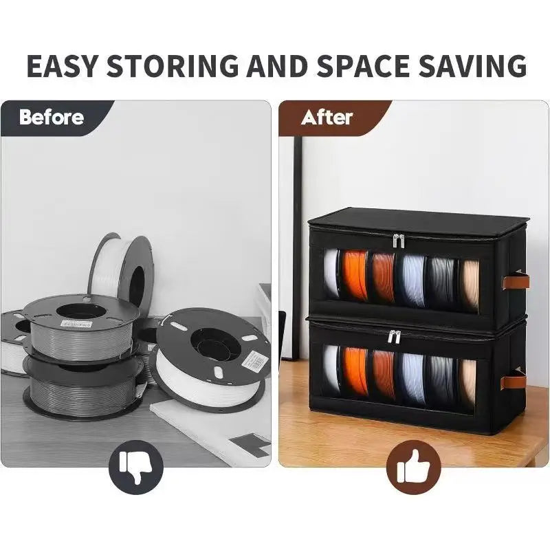 3D Printer Filament Storage Bag with Foldable Design