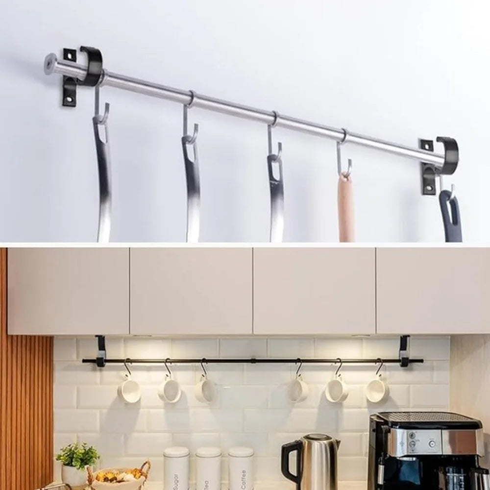 Adjustable Curtain Rod Brackets - Set of 2, 4, or 8