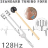 128Hz Aluminum Alloy Tuning Fork Set for Sound Therapy and Chakra Balancing