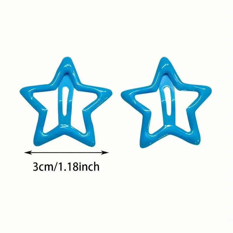 Star-Shaped Alloy Hair Clips
