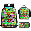 Cartable Enfant Cartoon Sprunki avec Pochette Avant