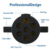 7-Way Round Pin Trailer Circuit Tester for Semi-Trucks