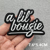 Black & White Racing Flag Embroidered Patches (Iron-On / Sew-On)