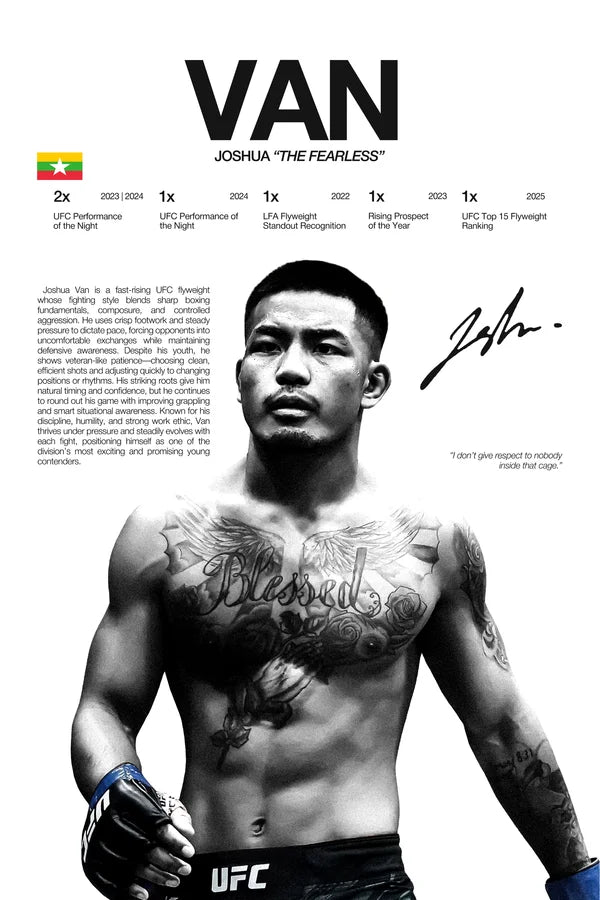 Martial Arts Legend Canvas Wall Art – Inspirational MMA Fighter Poster for Gym & Home