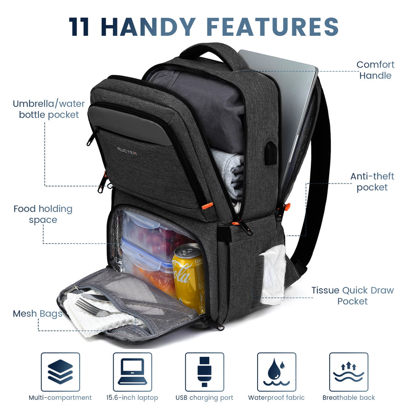 Insulated Lunch Backpack with Cooler Compartment